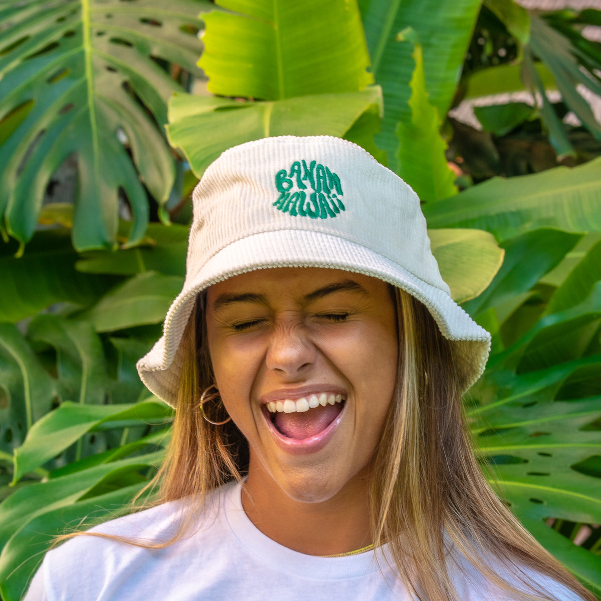 Cream Bucket Hat Banan